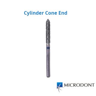 Diamond Bur FG Cylinder Cone End - Microdont
