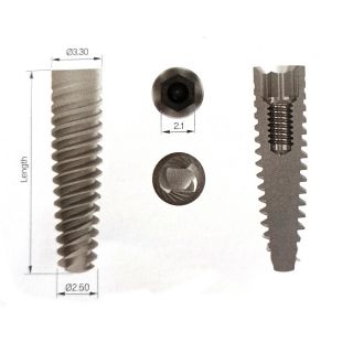  Implant Lance Series Dia.3.30mm Narrow Platform Internal Hexagonal 1Pc - MIS