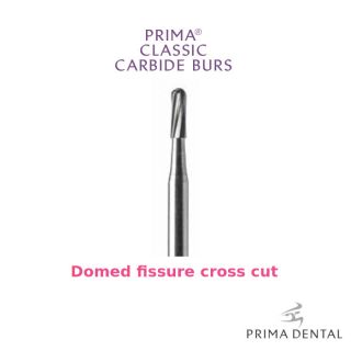 Prima Classic Carbide Bur Domed Fissure Cross Cut - Prima Dental