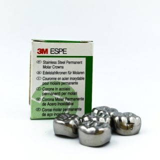 Stainless Steel Permanent Molar Crowns - 3M