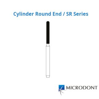 Diamond Bur FG Cylinder Round End / SR Series - Microdont