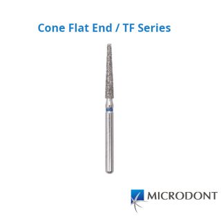 Diamond Bur FG Cone Flat End Series / TF Series - Microdont